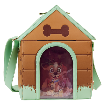 I Heart Disney Dogs Doghouse Triple Lenticular Figural Crossbody Bag, Image 1