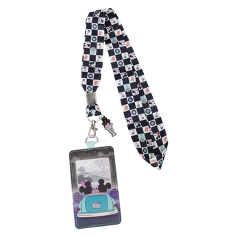 Mickey & Minnie Date Night Drive-In Lanyard With Card Holder, Image 1