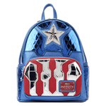 Marvel Metallic Captain America Cosplay Mini Backpack, , hi-res image number 1