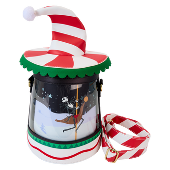 The Nightmare Before Christmas Candy Cane Carousel Spinning Figural Crossbody Bag, Image 1