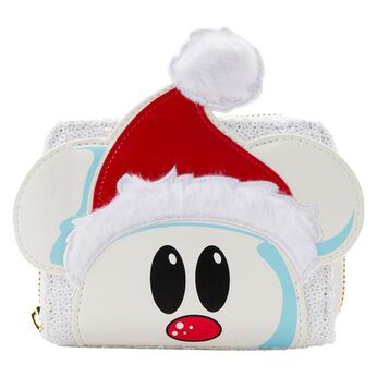 Exclusive - Mickey Mouse Sequin Snowman Zip Around Wallet, Image 1