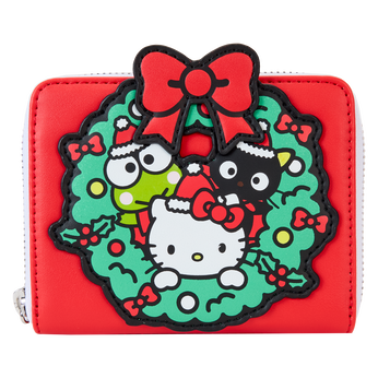 Sanrio Christmas Wreath Zip Around Wallet, Image 1