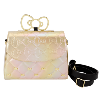 Sanrio 50th Anniversary Hello Kitty Metallic Gold Crossbody Bag, Image 1