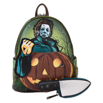 Halloween Michael Myers Pumpkin Glow Mini Backpack With Coin Bag, , hi-res view 5