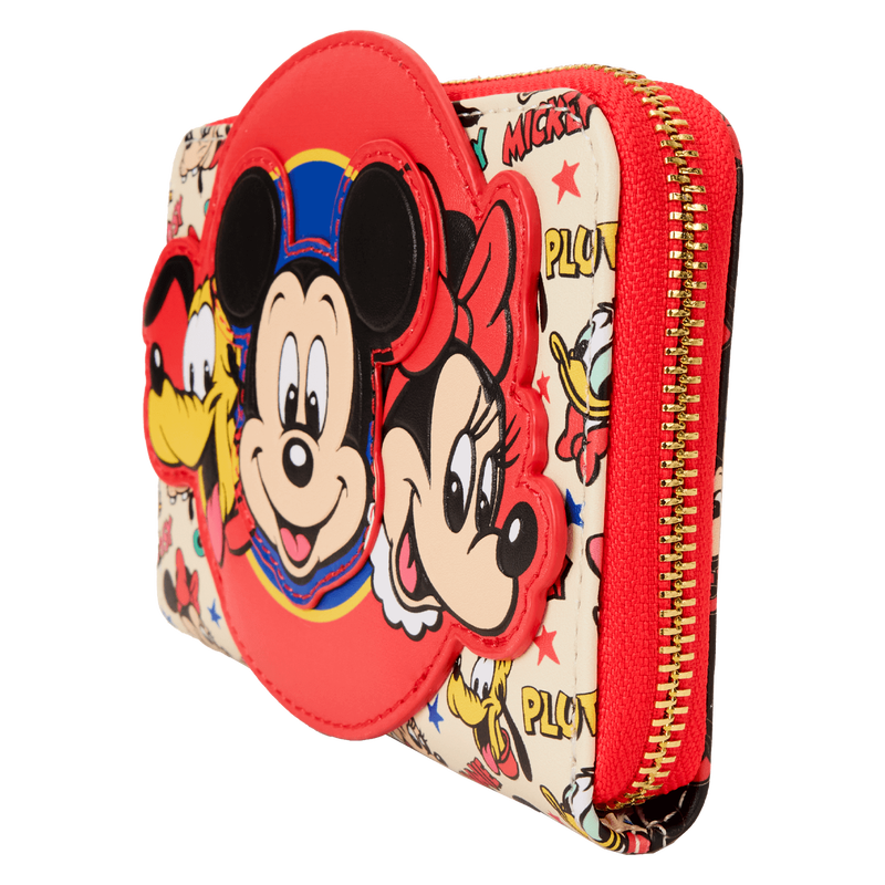 Mickey & Friends Classic All-Over Print Zip Around Wallet, , hi-res view 4