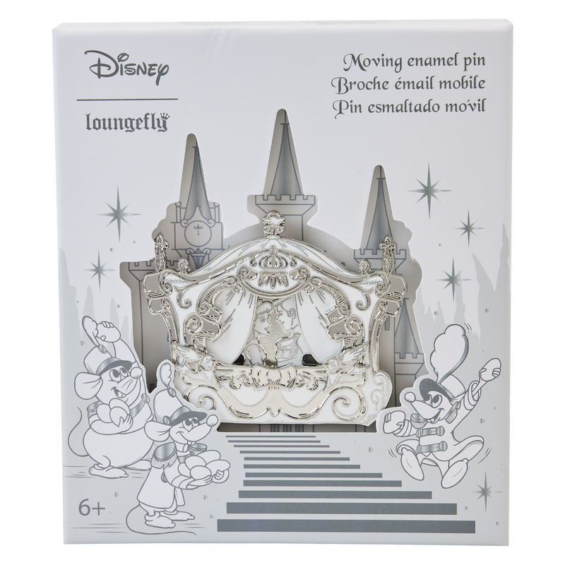 Cinderella Happily Ever After 3" Collector Box Sliding Pin, , hi-res image number 1