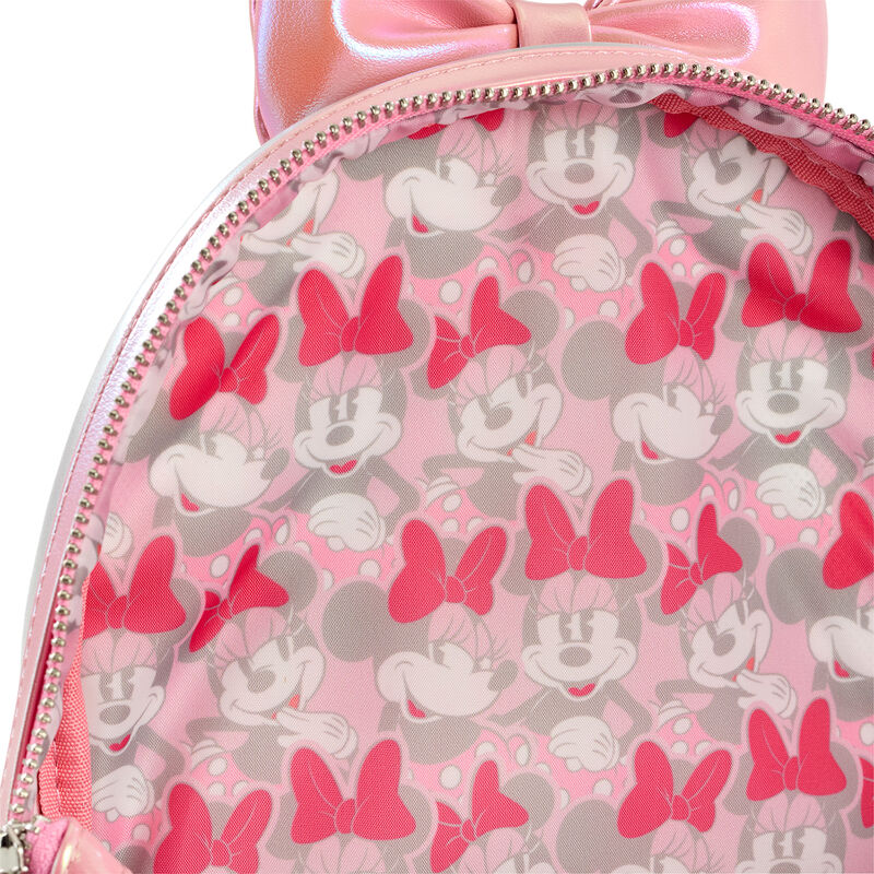 Silver And Pink Minnie Mouse Mini Backpack, , hi-res view 4