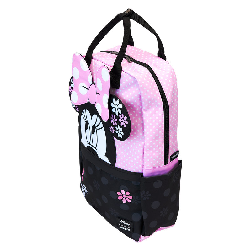 Minnie Mouse Floral Rock The Dots Nylon Full-Size Backpack, , hi-res view 4