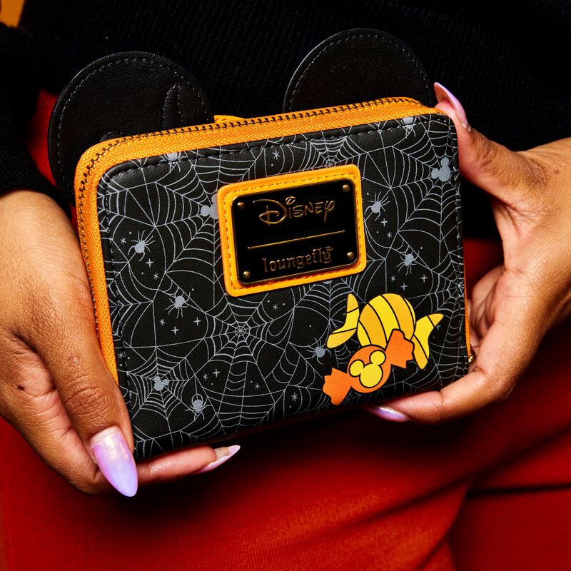Mickey Mouse Pumpkin Zip Around Wallet, , hi-res view 4