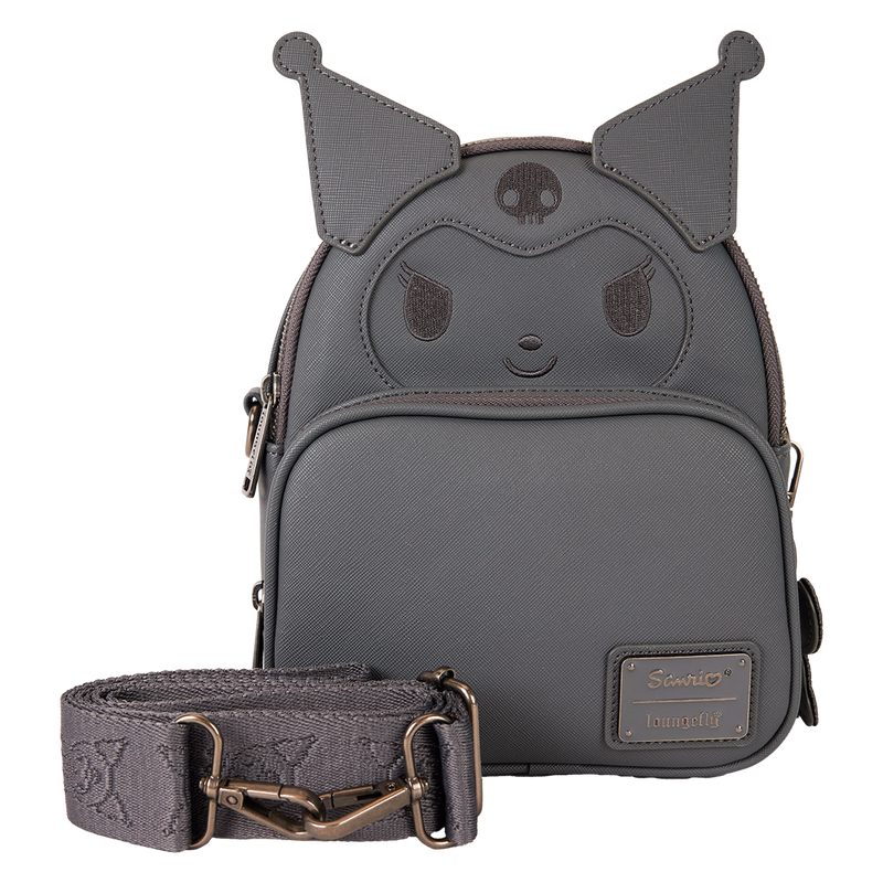 Sanrio Kuromi Monochrome Cosplay Convertible Mini Backpack & Crossbody Bag, , hi-res view 8