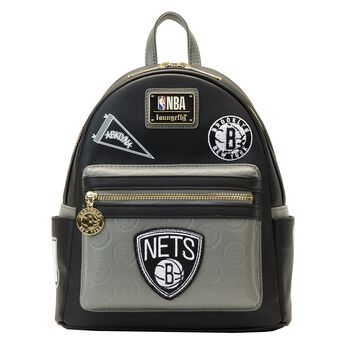 NBA Brooklyn Nets Patch Icons Mini Backpack, Image 1