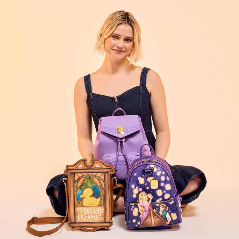 Tangled Rapunzel & Flynn Rider Lantern Light Up Mini Backpack, , hi-res view 3