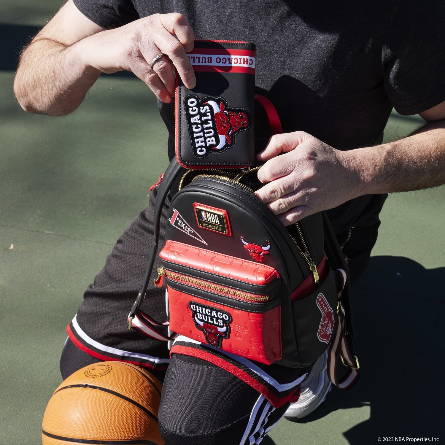 Buy NBA Chicago Bulls Patch Icons Mini Backpack at Loungefly
