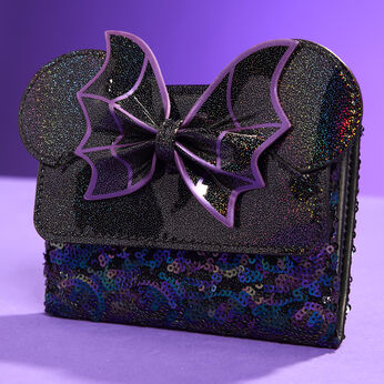 Minnie Mouse Exclusive Spiderweb Sequin Flap Wallet, Image 2