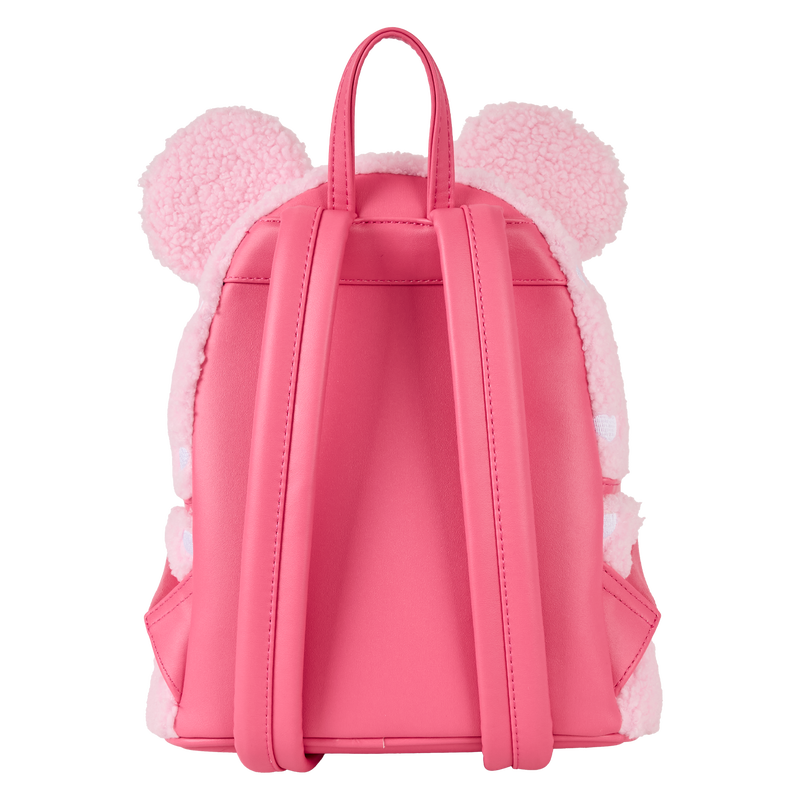 Minnie Mouse Exclusive Hearts Strawberry Scented Sherpa Mini Backpack, , hi-res view 5