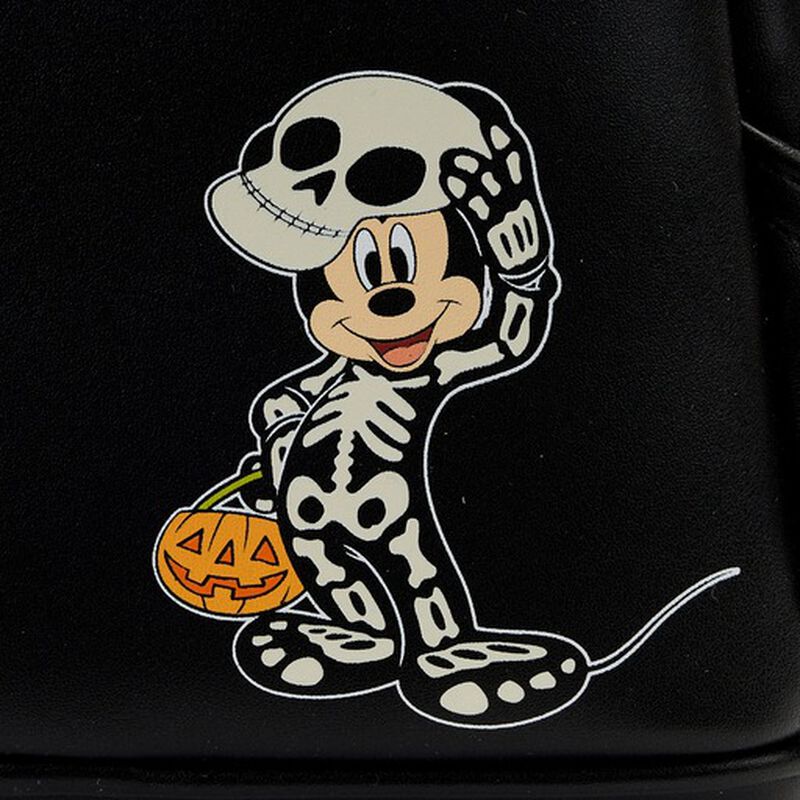 Exclusive - Mickey Mouse Glow Skeleton Mini Backpack, , hi-res image number 7