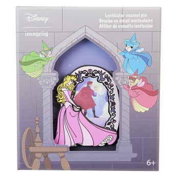 Sleeping Beauty Lenticular Princess Series 3" Collector Box Pin, Image 1