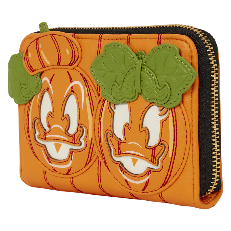 Donald & Daisy Jack-o'-Lantern Exclusive Glow Zip Around Wallet, , hi-res view 4