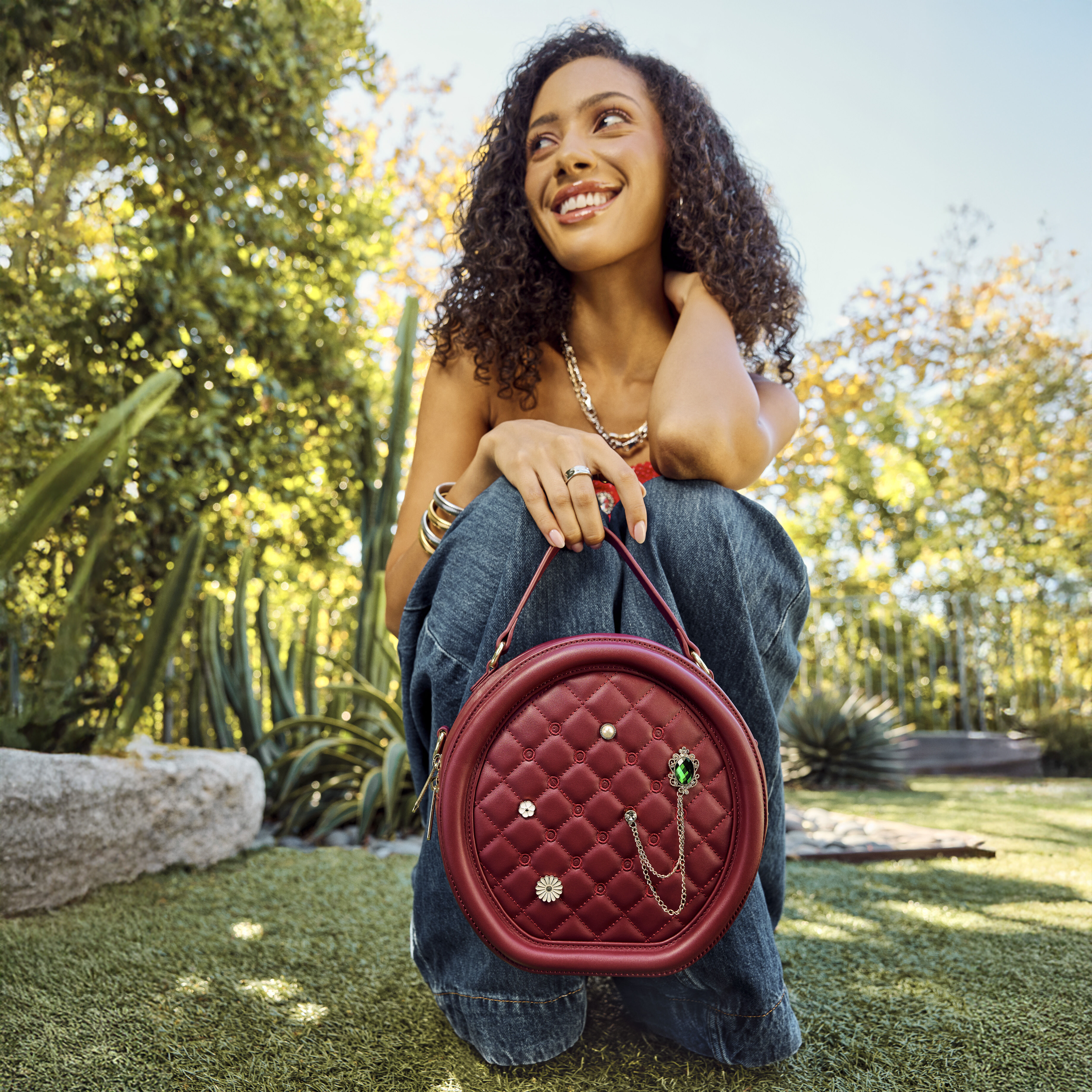 Loungefly The Laura Red Crossbody Pin Trader Bag | Loungefly