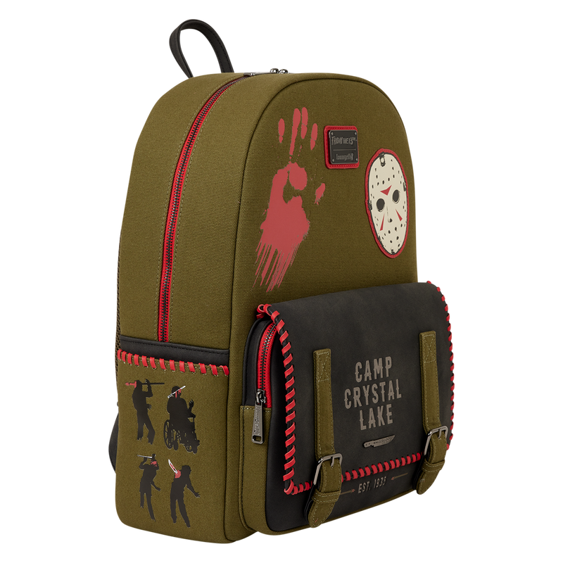 Friday the 13th Camp Crystal Lake Canvas Glow Full-Size Backpack, , hi-res view 5