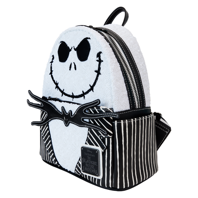 The Nightmare Before Christmas Exclusive Jack Skellington Sequin Mini Backpack, , hi-res view 4