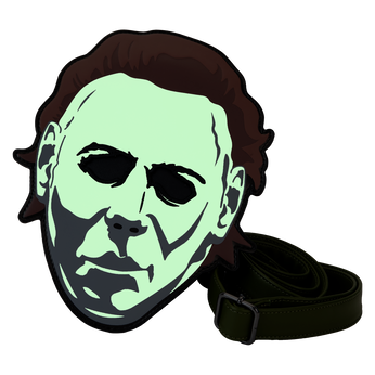 Halloween Michael Myers Mask Glow Crossbody Bag, Image 2