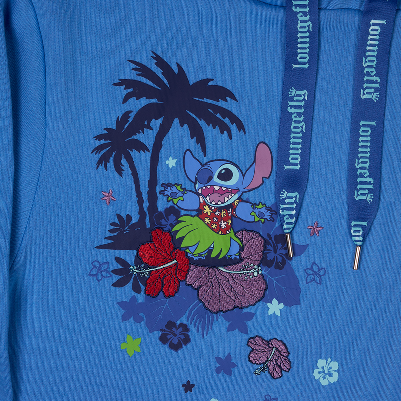 SDCC Limited Edition Stitch Floral Unisex Hoodie, , hi-res view 6