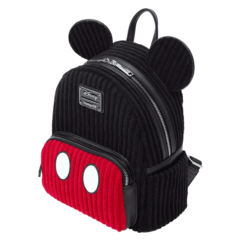 Mickey Mouse Exclusive Plush Corduroy Cosplay Mini Backpack, , hi-res view 5