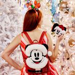 Mickey Mouse Exclusive Santa Glitter Mini Backpack, , hi-res view 2