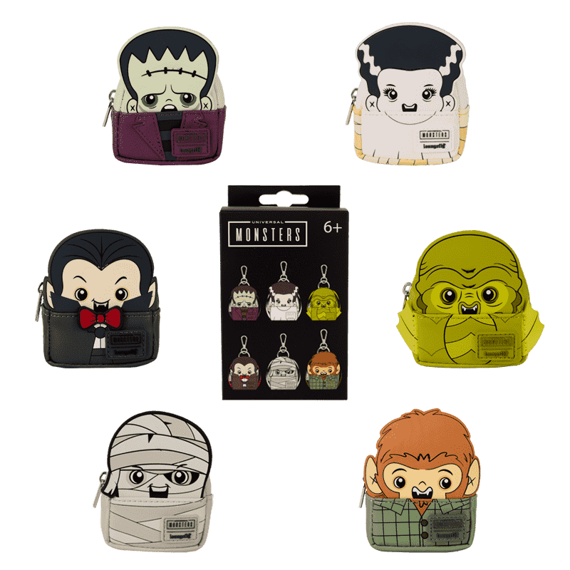 Universal Monsters Mystery Mini Backpack Keychain Charm, , hi-res view 1