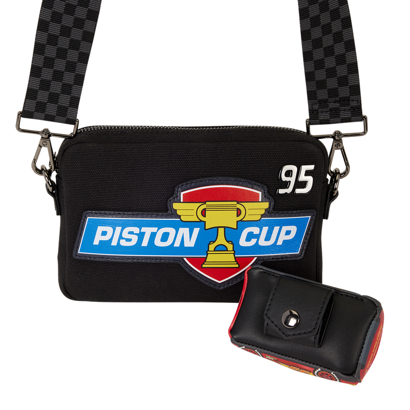 Cars 20th Anniversary Piston Cup Sling Crossbody Bag with Coin Bag, , hi-res view 6