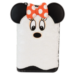 Minnie Mouse Exclusive Ghost Costume Glow Zip Around Wallet, , hi-res view 1