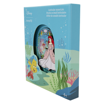 The Little Mermaid Ariel Princess Series 3" Collector Box Pin, Image 2