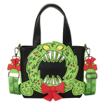 The Nightmare Before Christmas Man-Eating Wreath Glow Mini Tote Crossbody Bag, , hi-res view 1