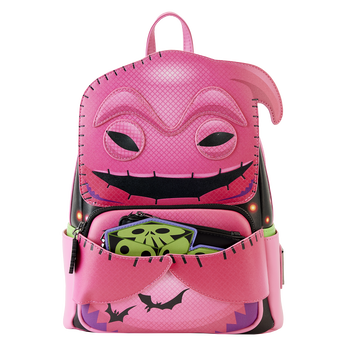 NYCC Limited Edition Funko Pop! By Loungefly Neon Oogie Boogie Cosplay Mini Backpack With Dice Coin Bag, Image 1