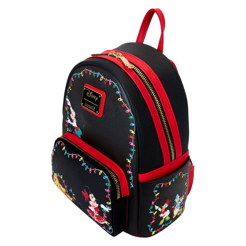 Mickey & Friends Holiday String Lights Light Up Mini Backpack, , hi-res view 5