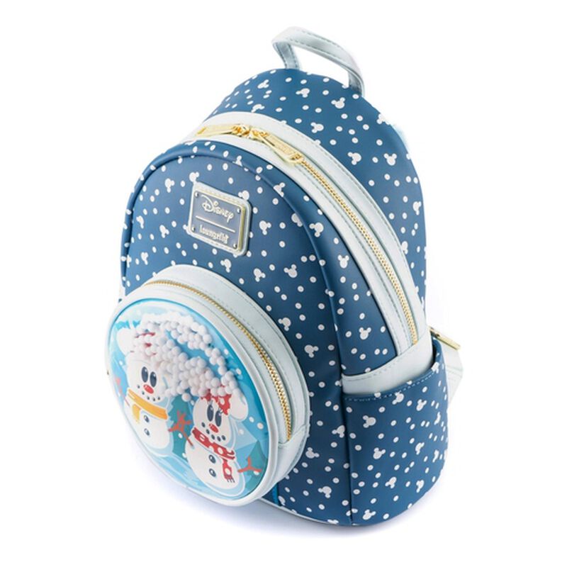 Disney Snowman Mickey and Minnie Mouse Snow Globe Mini Backpack, , hi-res view 3