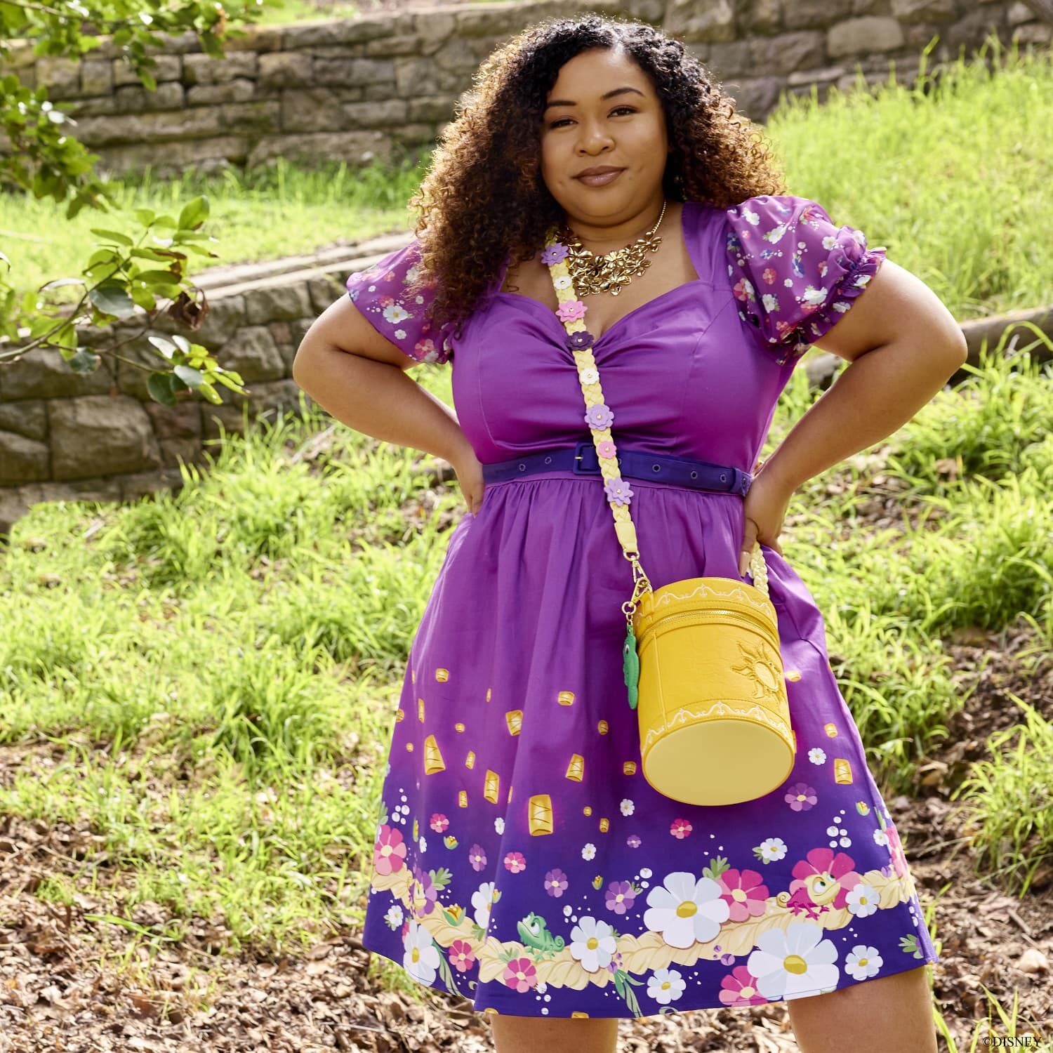 Stitch Shoppe Rapunzel Floral Lantern Allison Dress