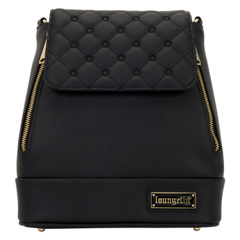 Loungefly The Lilly Black Convertible Mini Backpack & Crossbody Pin Trader Bag, Image 1