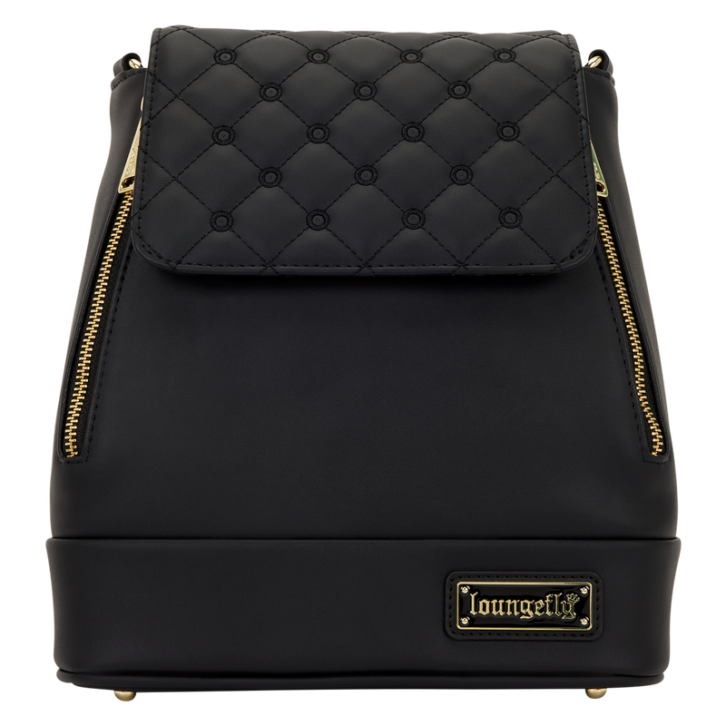 Loungefly The Lilly Black Convertible Mini Backpack & Crossbody Pin Trader Bag, , hi-res view 1