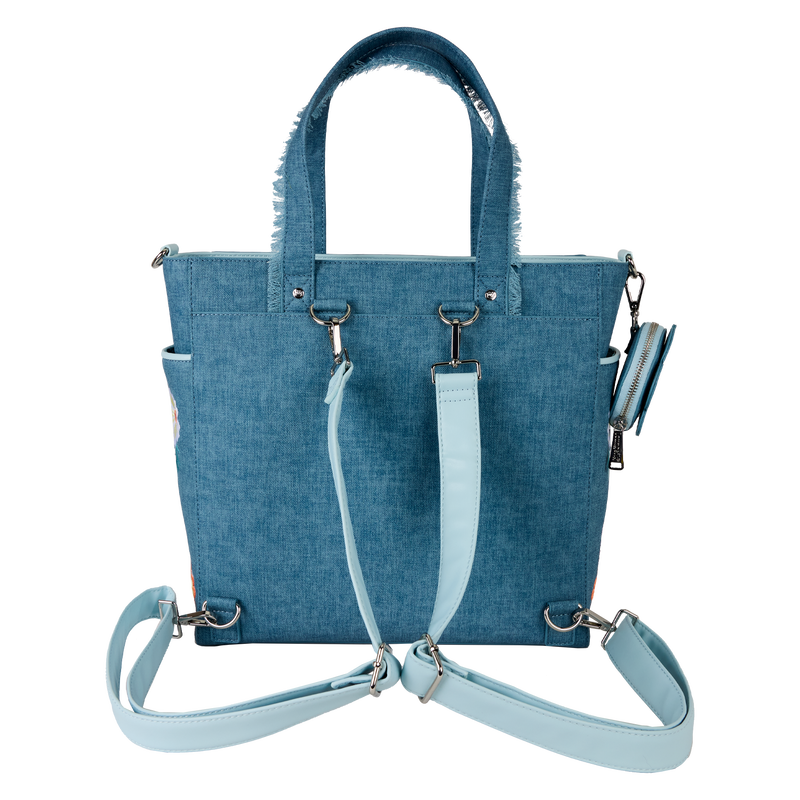【ROBINMAY×disney】cats &dogs ショルダーバッグ(b283) Disney Dogs & Cats Floral Faux Denim Convertible Backpack