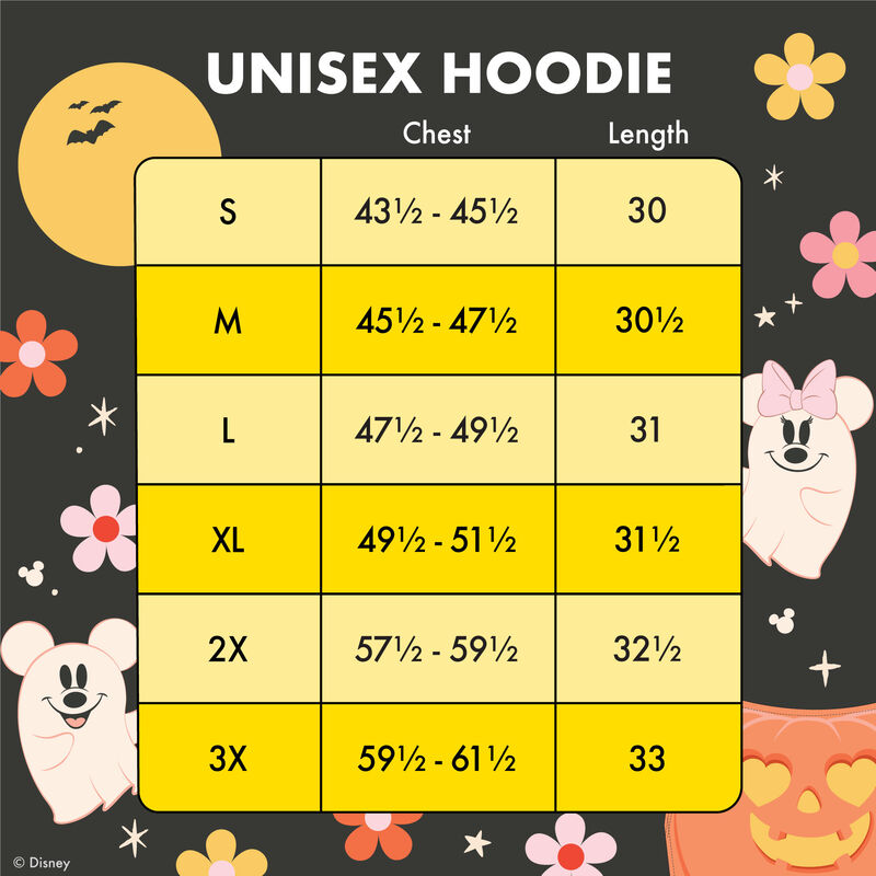 Mickey & Minnie Floral Ghost Glow Unisex Hoodie, , hi-res view 5