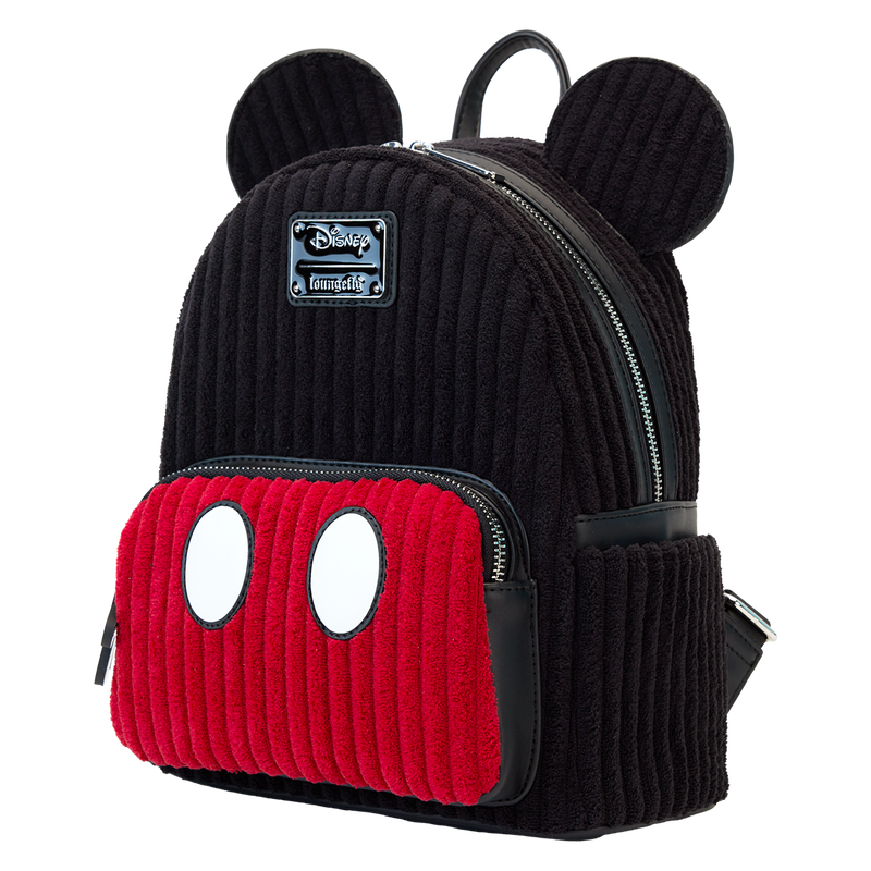 Mickey Mouse Exclusive Plush Corduroy Cosplay Mini Backpack, , hi-res view 4