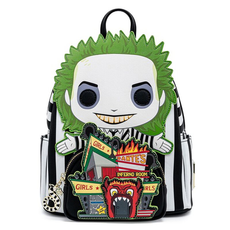 Beetlejuice POP! By Loungefly New Mini Backpack Loungefly Beetlejuice Character Frames Mini Backpack  main image 2