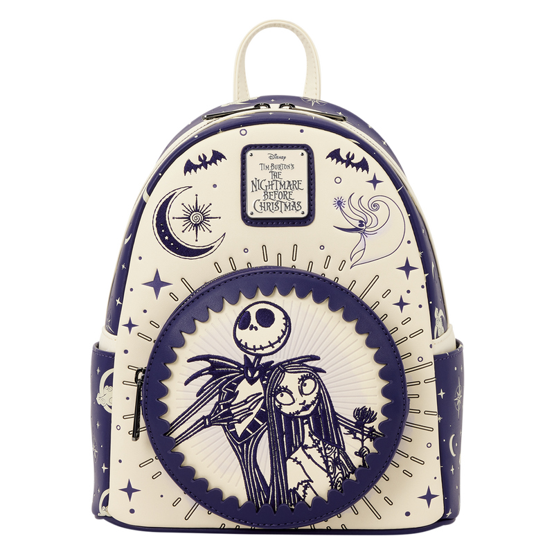 The Nightmare Before Christmas Jack Skellington & Sally Night Sky Mini Backpack, , hi-res view 1