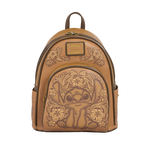 Stitch Brown Debossed Mini Backpack, , hi-res view 1