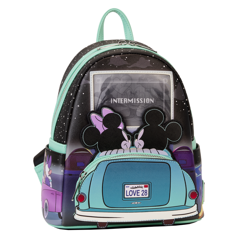 Mickey & Minnie Date Night Drive-In Lenticular Mini Backpack, , hi-res view 4