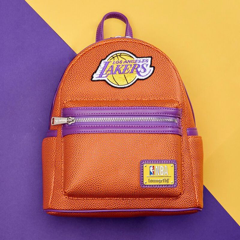【Lounge Fly】NBA Los Angeles Lakers Logo Mini Backpack NBA Los Angeles Lakers Basketball Logo Mini Backpack | Loungefly