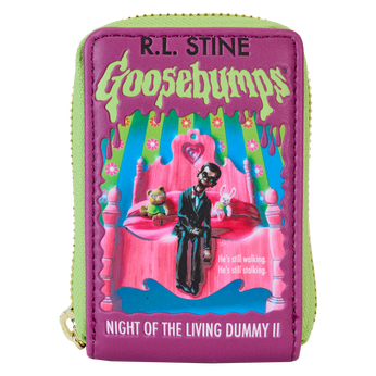 Goosebumps Night Of The Living Dummy Book Cover Accordion Zip Around Wallet, Image 1
