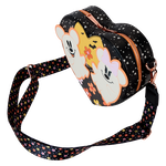 Mickey & Minnie Floral Ghost Figural Heart Glow Crossbody Bag, , hi-res view 6